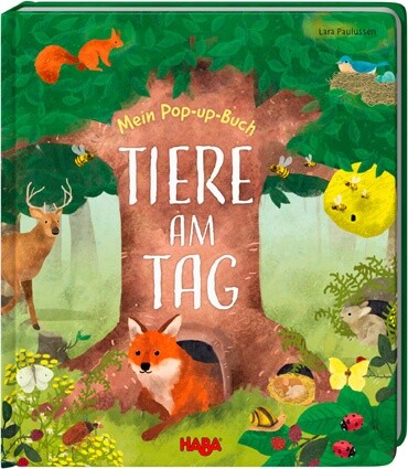 Haba Pop-Up buch Tiere am tag