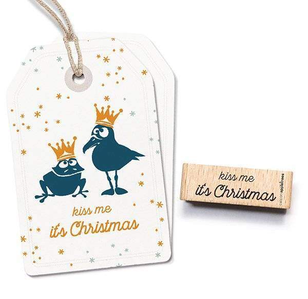Cats on appletrees Stempel Kiss me It's Christmas