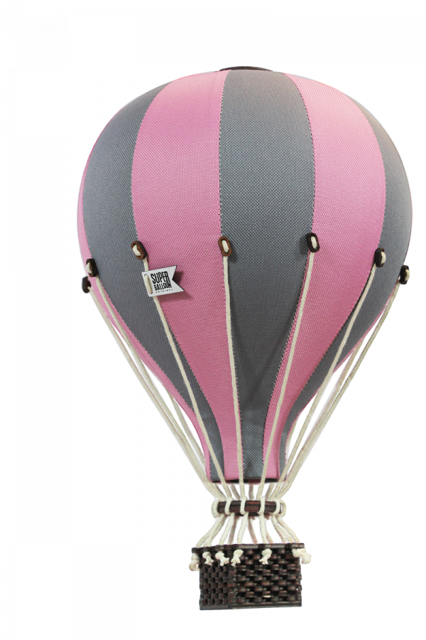 Superballoon Deko Ballon grau pink