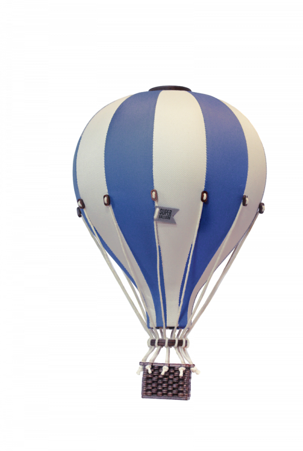 Superballoon Heißluftballon creme blau