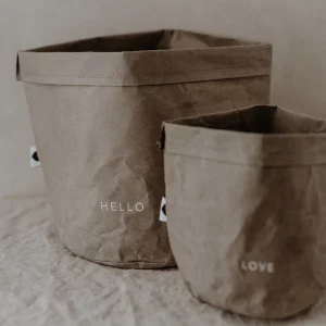 Eulenschnitt Paperbag 2er Set Hello Love