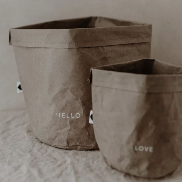 Eulenschnitt Paperbag 2er Set Hello Love