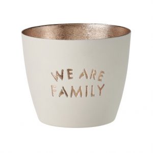 Windlicht Madras We are Family