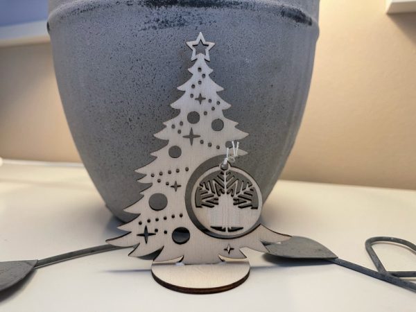 Deko Weihnachtsbaum 3D mit Geschenkkarte