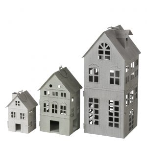Boltze Home Laterne Haus Firenza im 3er Set