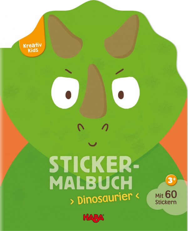 HABA Kreativ Kids – Sticker-Malbuch Dinosaurier