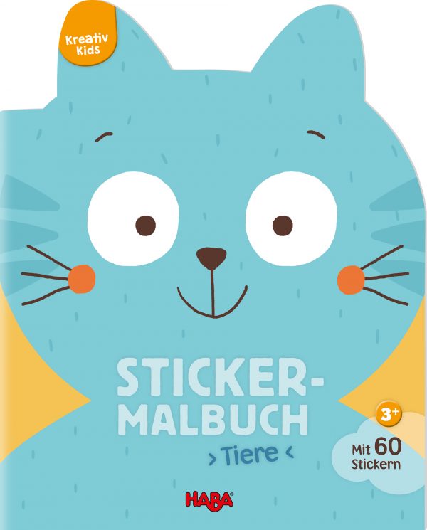 HABA Kreativ Kids – Sticker-Malbuch Tiere