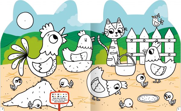 HABA Kreativ Kids – Sticker-Malbuch Tiere