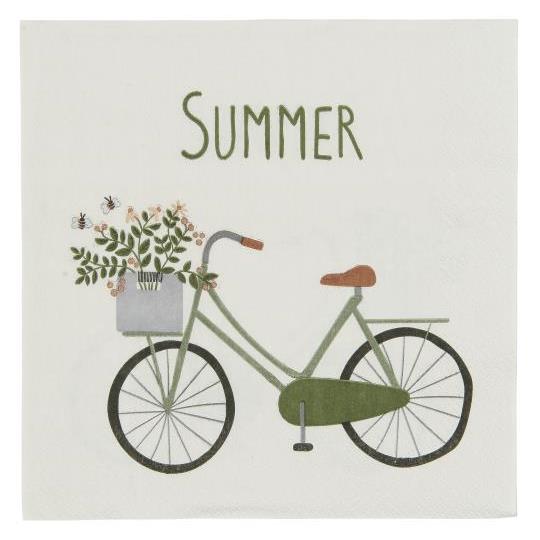 IB Laursen Serviette Fahrrad und Summer 20 Stück