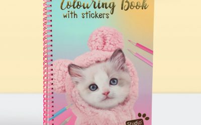 Studio Pets Malbuch mit Stickern A5
