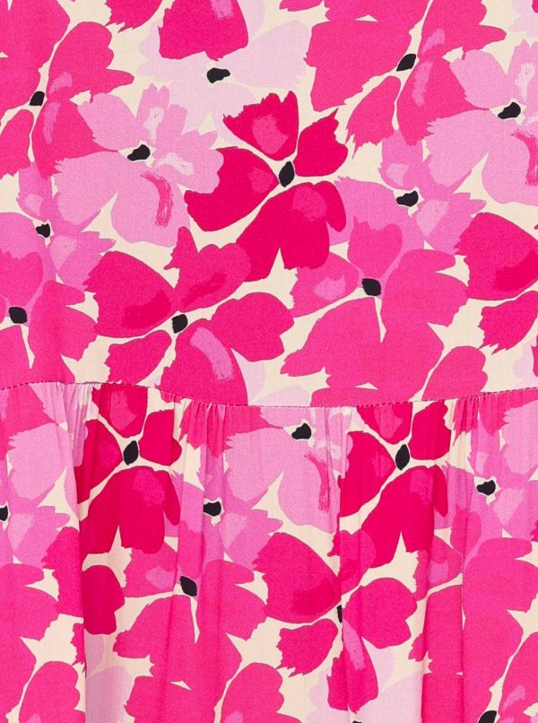 Zwillingsherz Kleid Blütenmeer pink