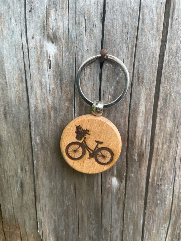 Schlüsselanhänger Holz Fahrrad