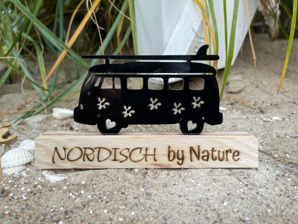 Deko Camper Acryl Van mit Sockel Nordisch by Nature