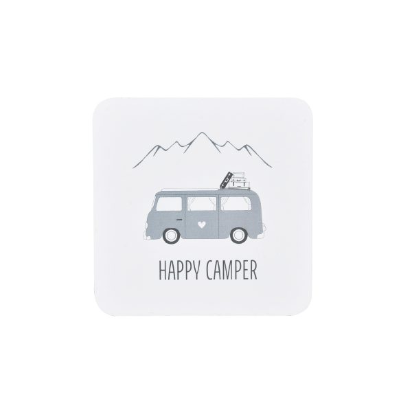 Krasilnikoff Untersetzer Happy Camper