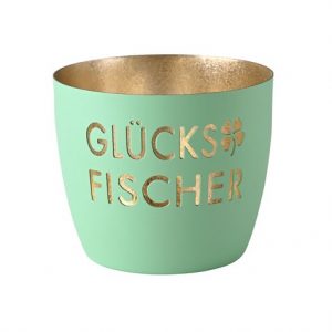 Madras Windlicht Glücksfischer