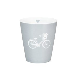 Krasilnikoff Happy Mug Fahrrad grau