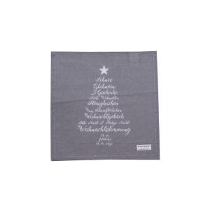 Krasilnikoff Servietten Christmas Words charcoal