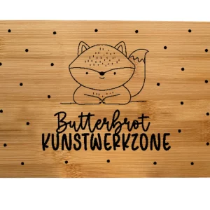 Frühstücksbrett mit Kindermotiv Kunstwerkzone