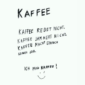 ppd Servietten Kaffee redet nicht