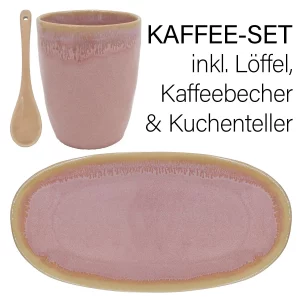 MEA living Stoneware Set rosa Detailbild