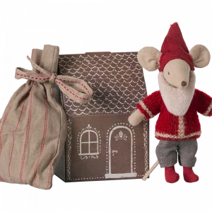 Maileg Weihnachtsmann Maus Mit Haus