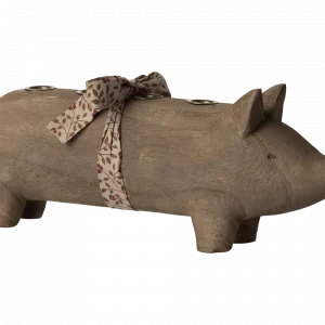 Maileg Kerzenständer Schwein groß natur