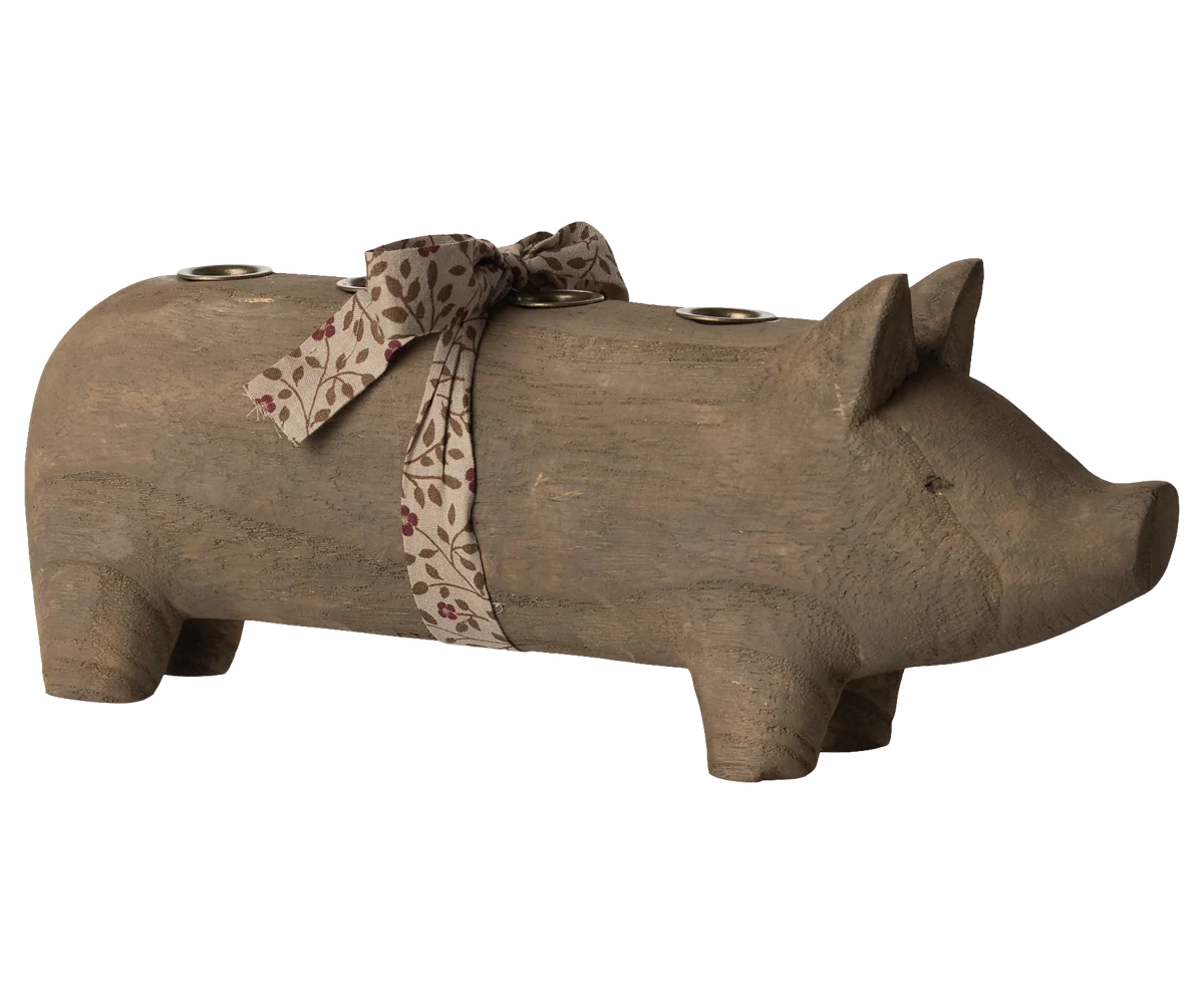 Maileg Kerzenständer Schwein 1 Maileg Kerzenständer Schwein groß natur