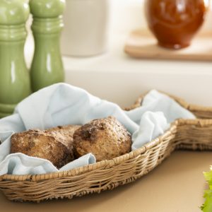 IB Laursen Korb fischförmig Mit Brötchen